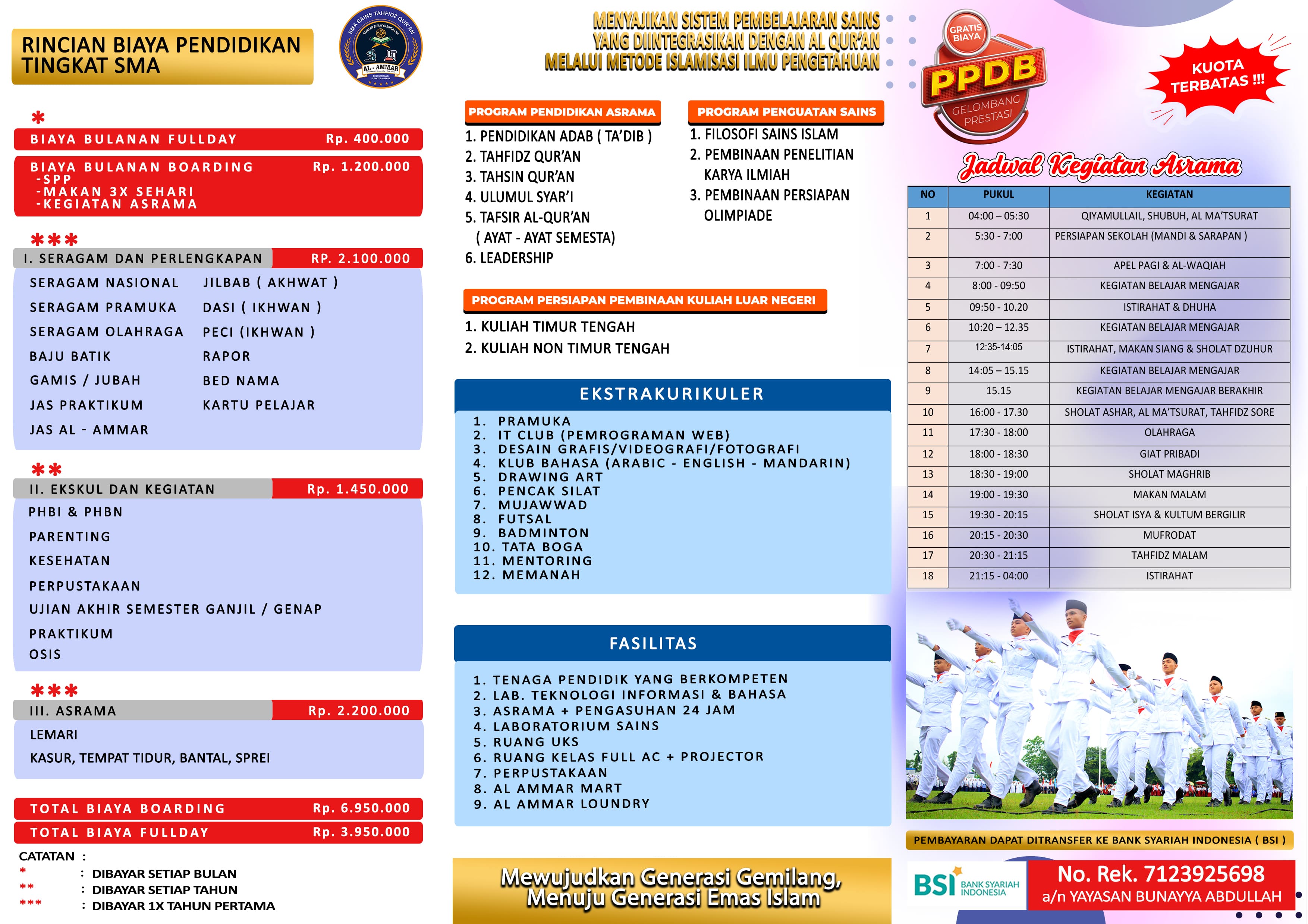 Brosur Tahun Ajaran 2025-2026
